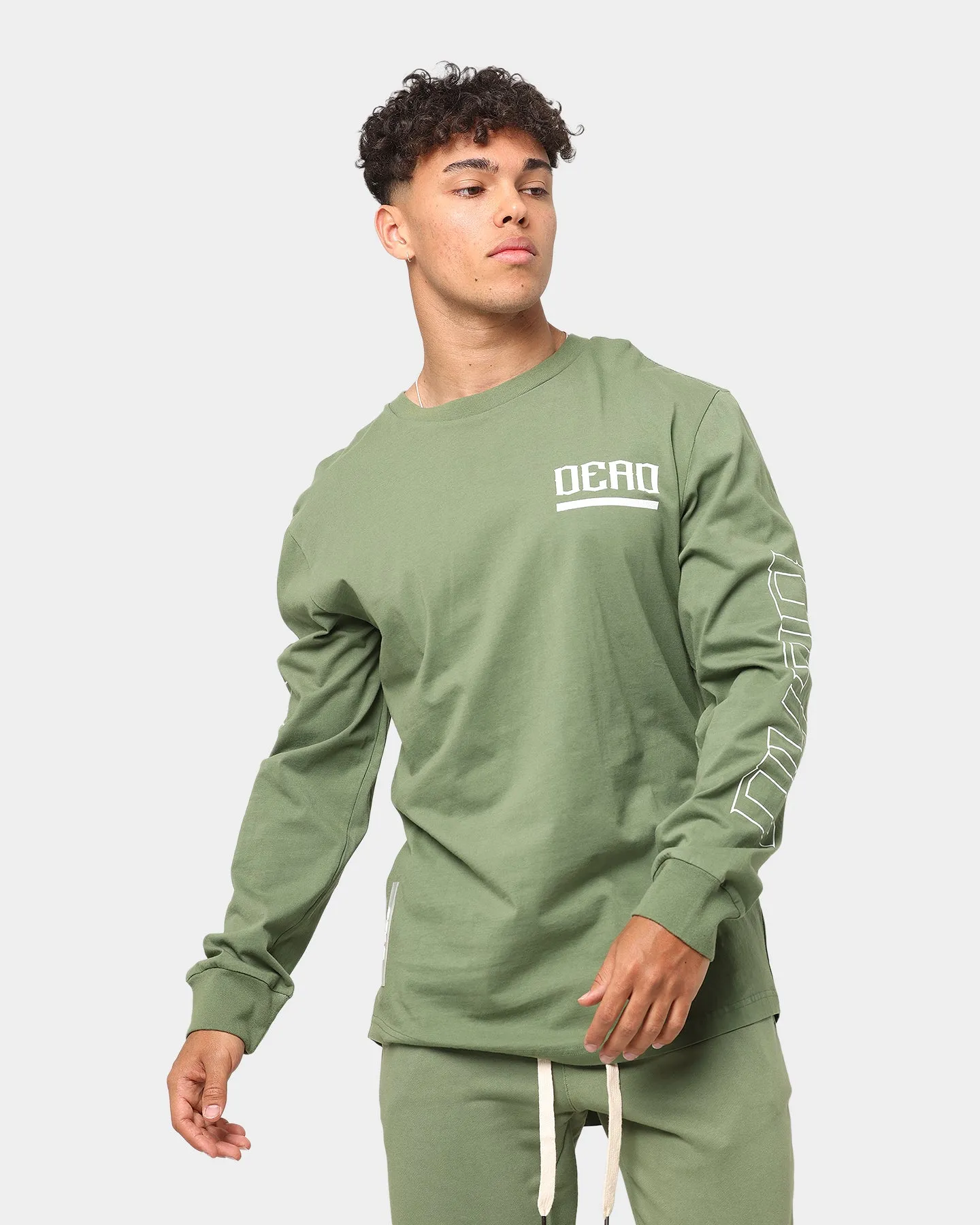 Dead Studios Rival Long Sleeve T-Shirt Olive Green sold by Culture Kings
