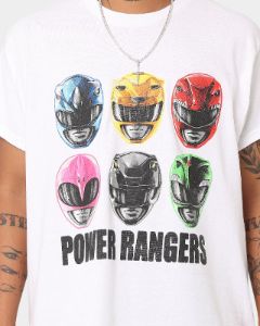 American Thrift X Power Rangers Power Rangers Vintage T-Shirt White sold by Culture Kings