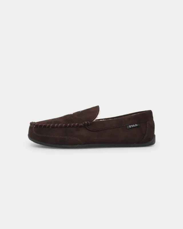 Polo Ralph Lauren Declan Slippers Chocolate/Cream sold by Culture Kings