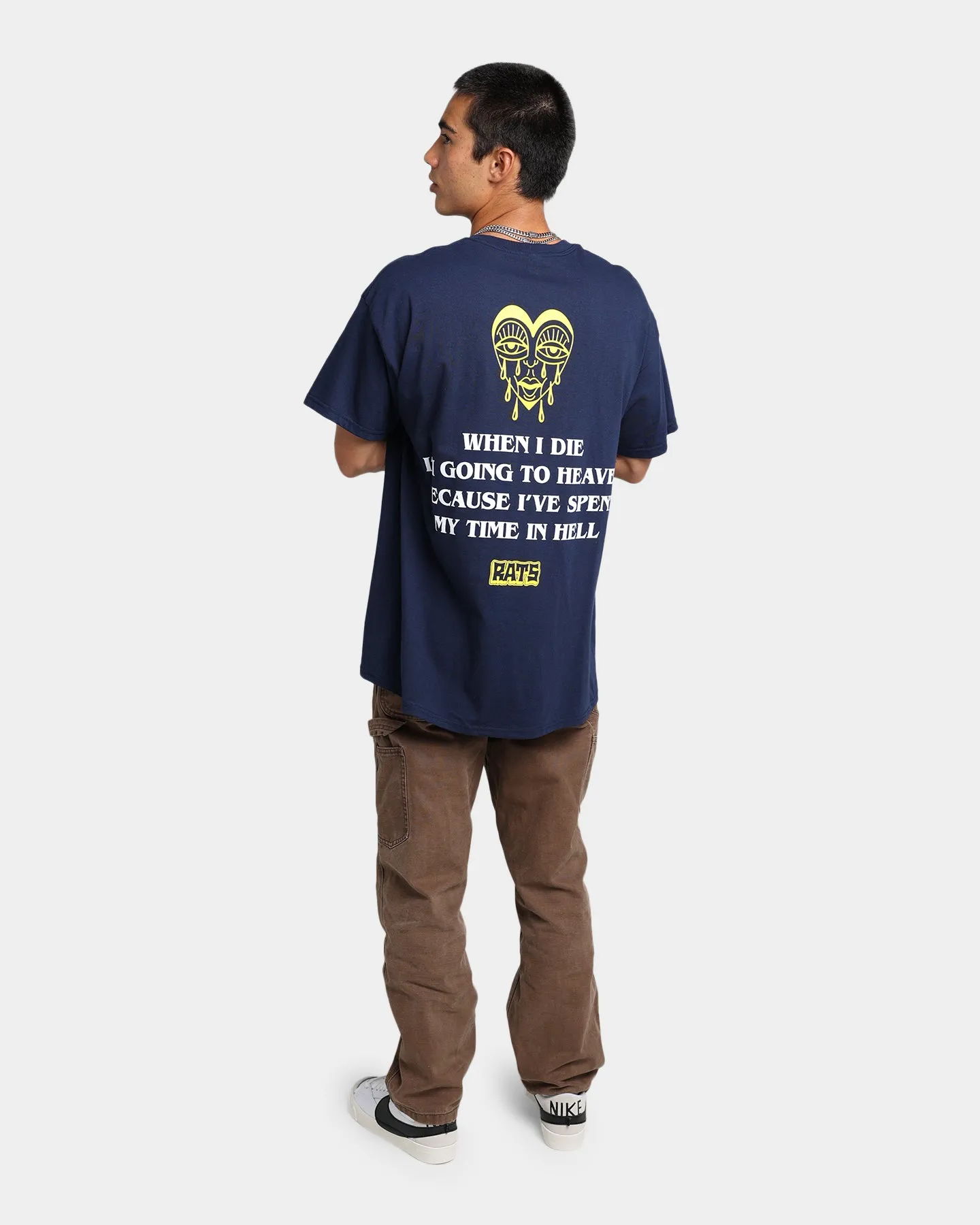 Rats Get Fat When I Die T-Shirt Navy sold by Culture Kings product image thumbnail 3