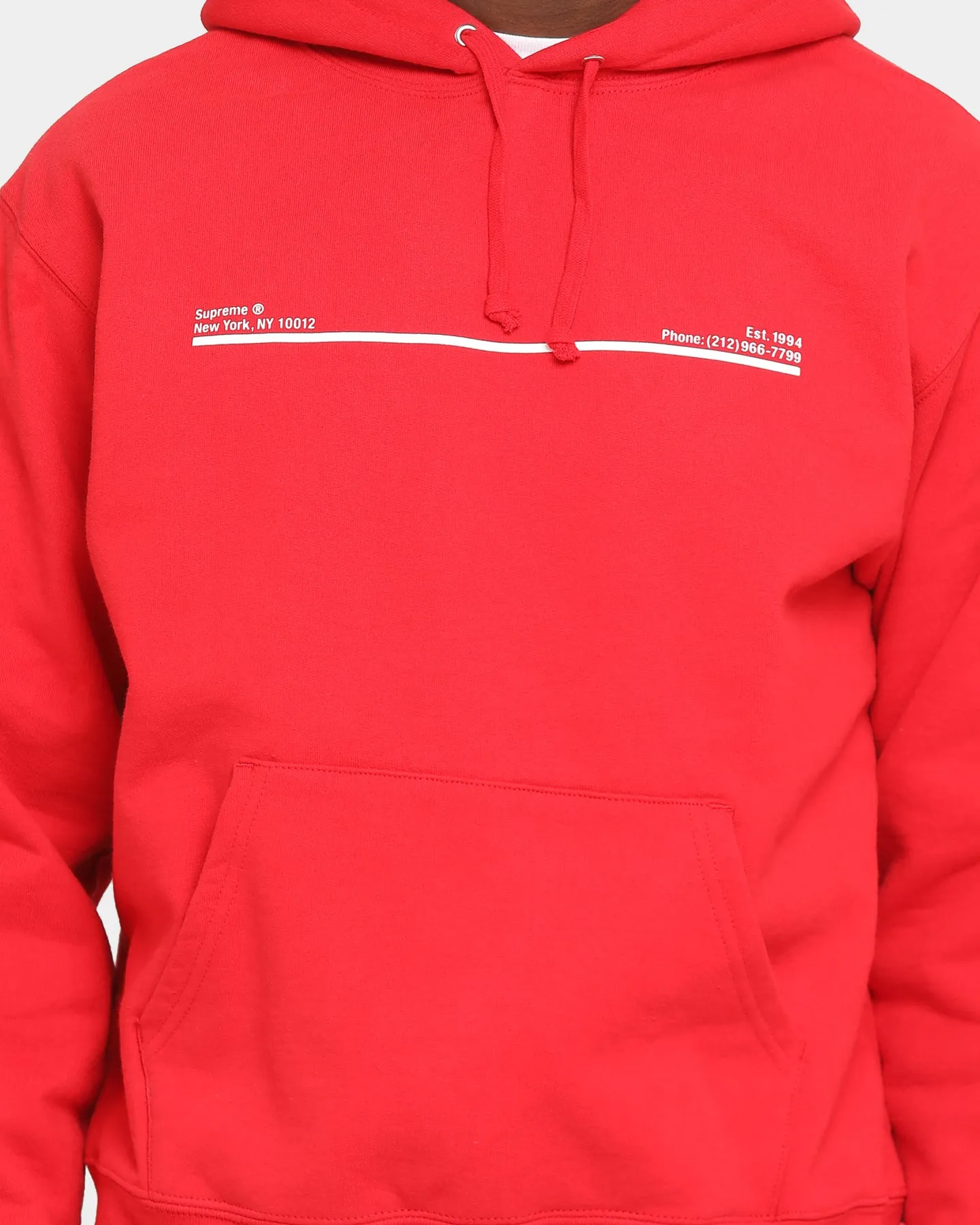 Supreme Shop Hooded Sweatshirt Red sold by Culture Kings product image thumbnail 4
