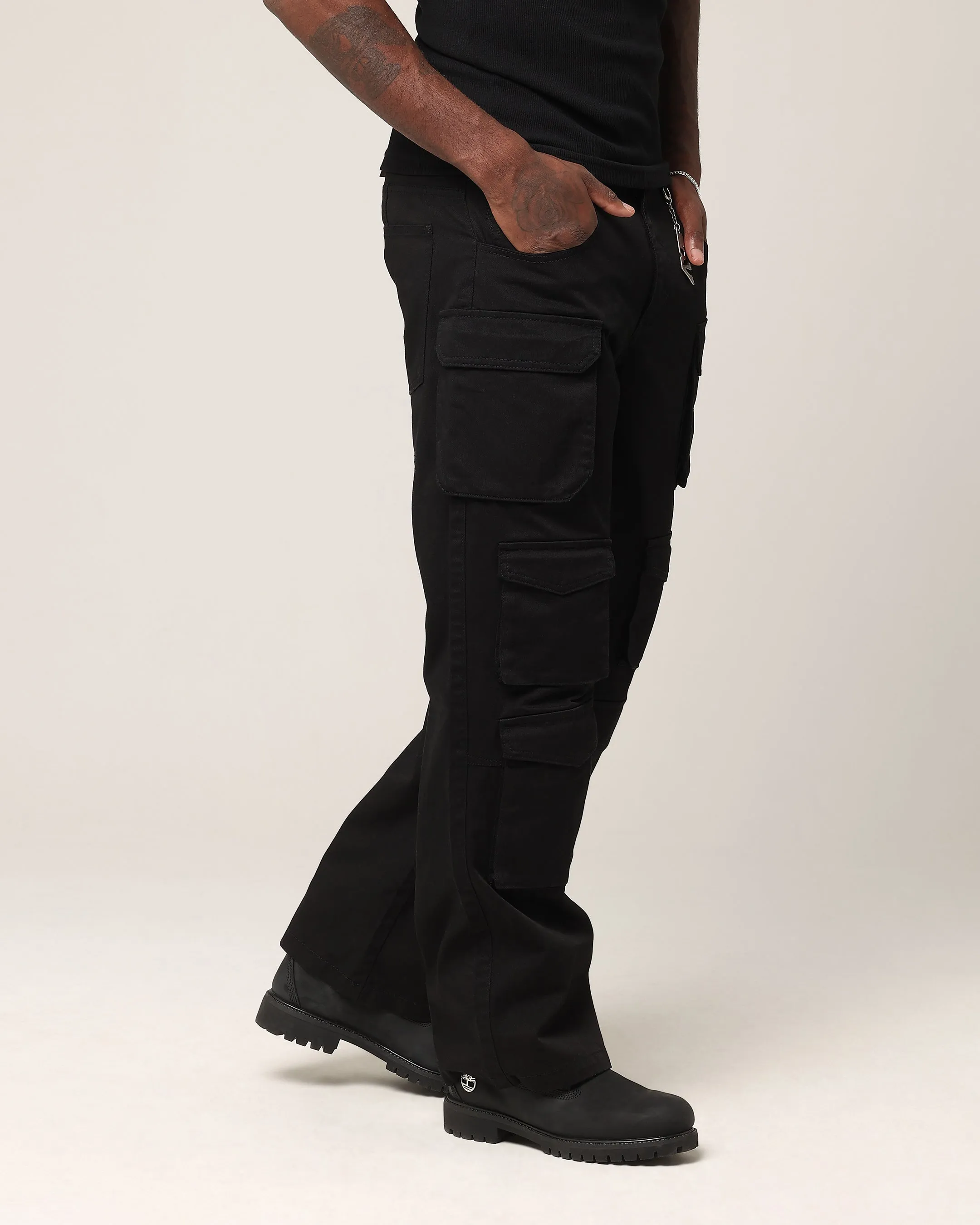 Saint Morta Baggy Cargo Pants Black sold by Culture Kings product image thumbnail 5