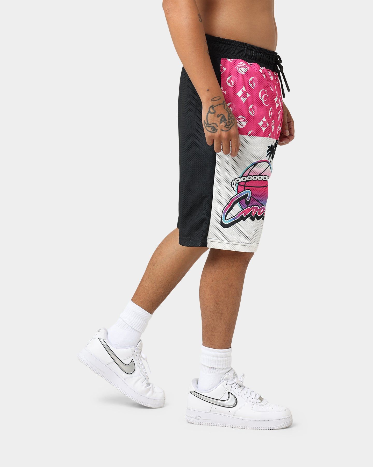 Crooks & Castles Miami Sportek Shorts Pink/Black sold by Culture Kings product image thumbnail 5