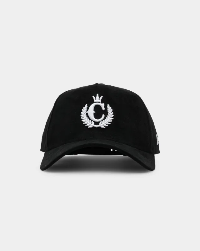 New Era X Culture Kings Suede 9FORTY A-Frame Snapback Black sold by Culture Kings