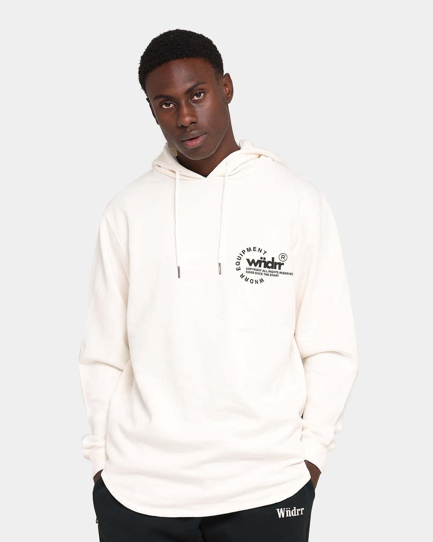 WNDRR Stage Curved Hoodie Off White sold by Culture Kings