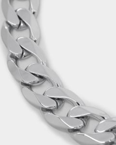 NXS Angular Curb Chain White Gold sold by Culture Kings