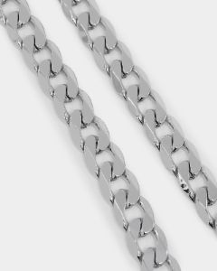 NXS Angular Curb Chain White Gold sold by Culture Kings