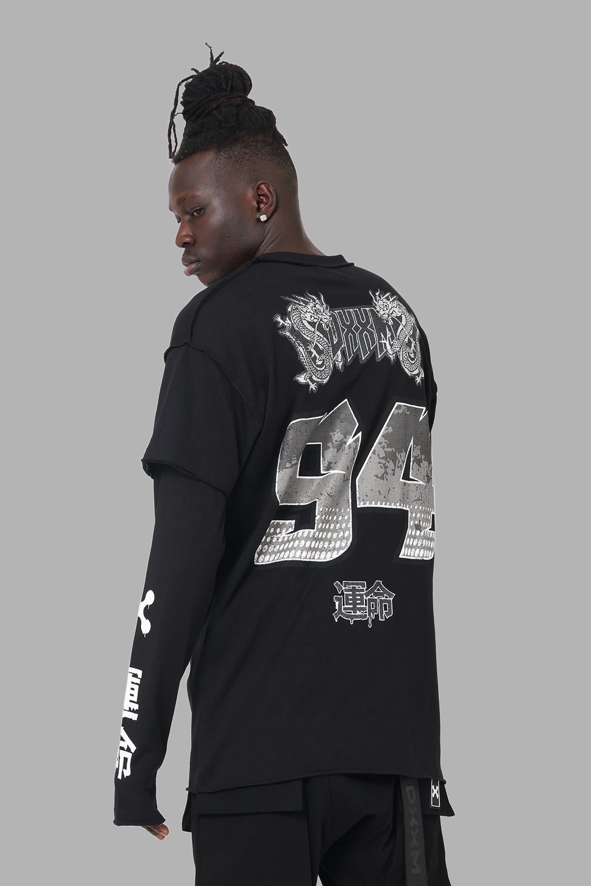 DXXMLife L-5 B Motor Sport Long Sleeve T-Shirt Black sold by Culture Kings product image thumbnail 2