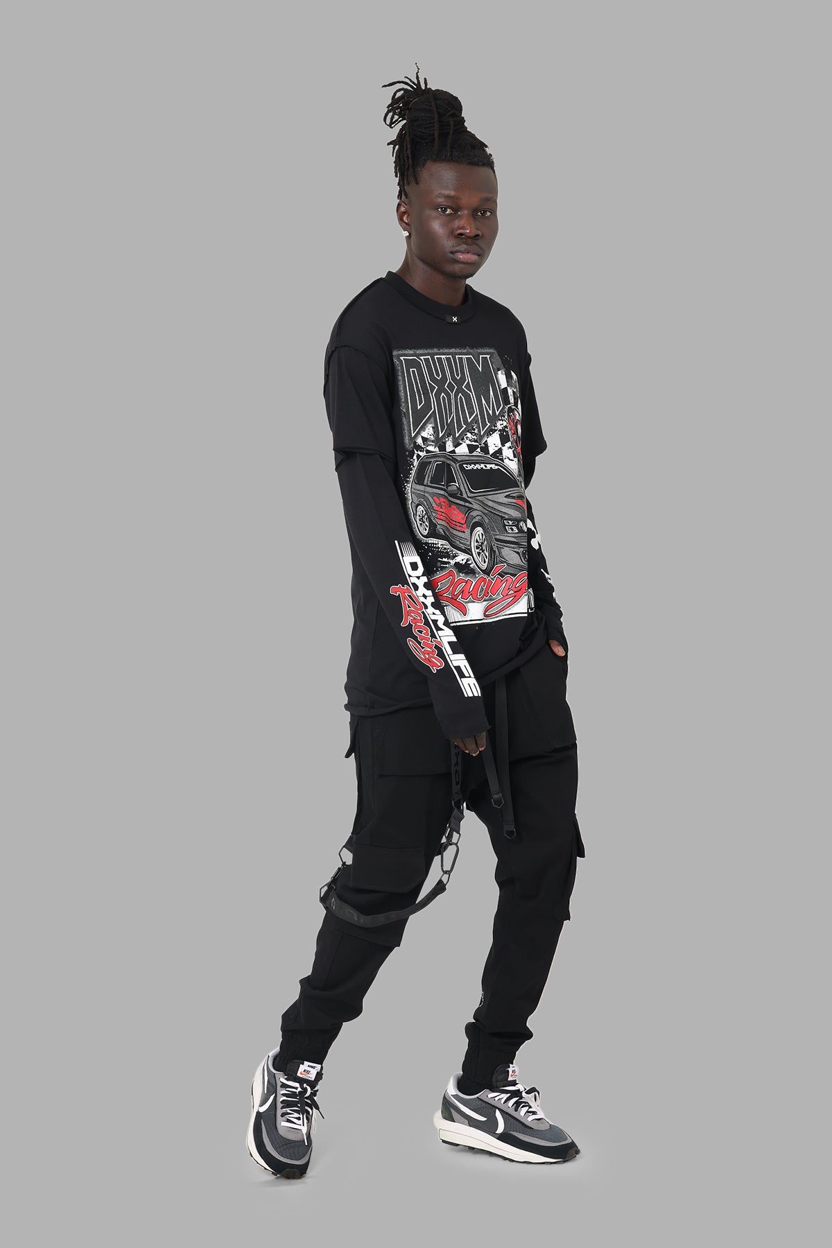 DXXMLife L-5 B Motor Sport Long Sleeve T-Shirt Black sold by Culture Kings product image thumbnail 3