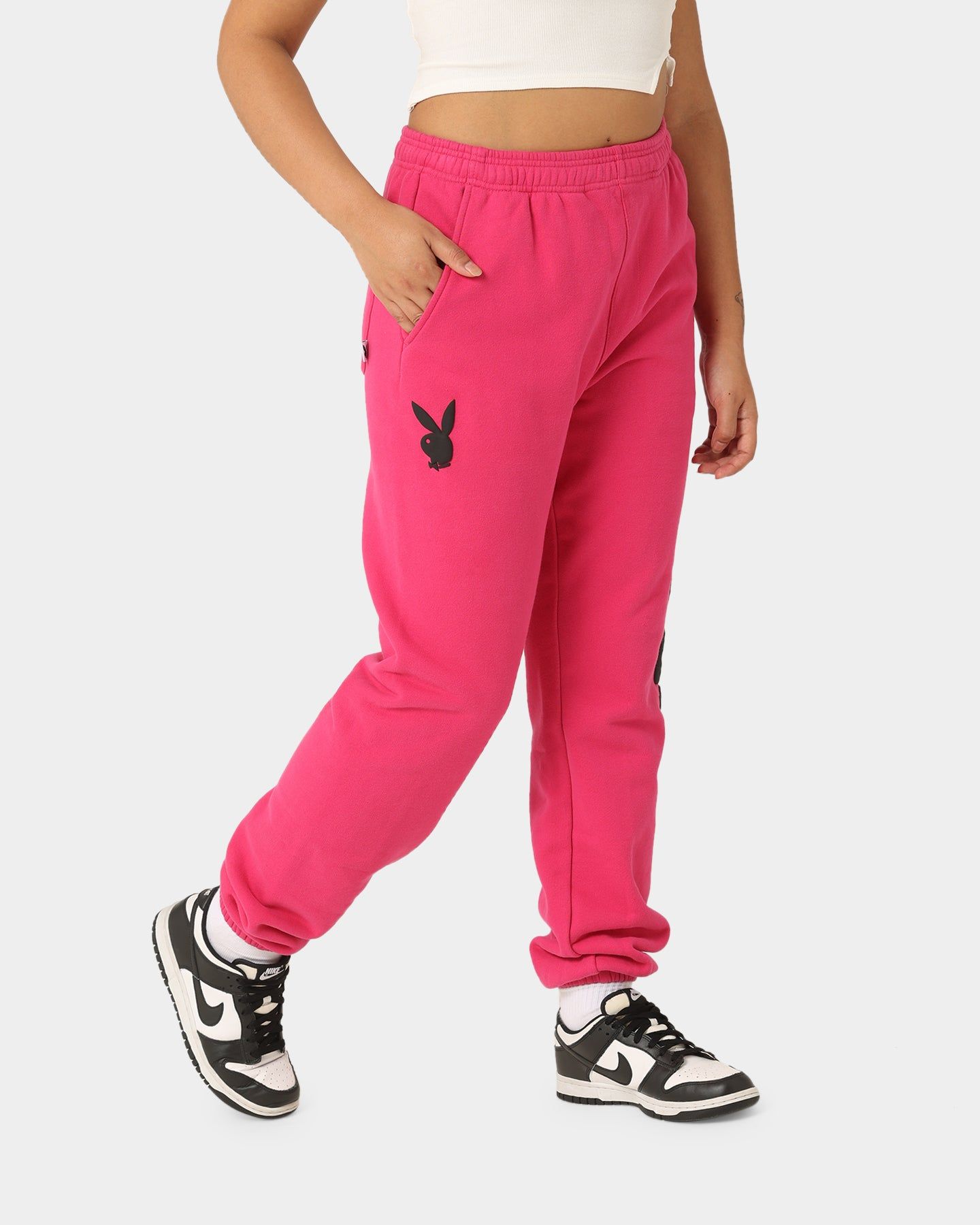 Playboy By CK Wordmark Trackpants Pink sold by Culture Kings product image thumbnail 7