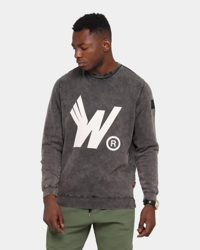WNDRR Flight Sweat Crew Washed Black sold by Culture Kings