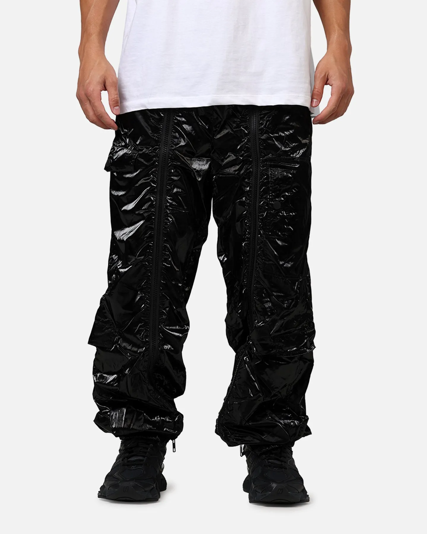 MNML Ruffled Jogger Pants Black sold by Culture Kings