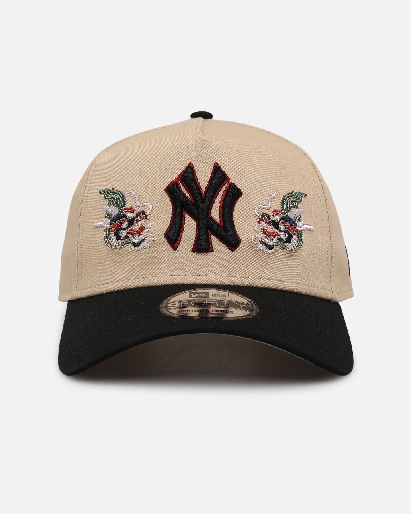 New Era New York Yankees 'Dragon Collection 2.0' 9FORTY A-Frame Snapback Black/Oak sold by Culture Kings