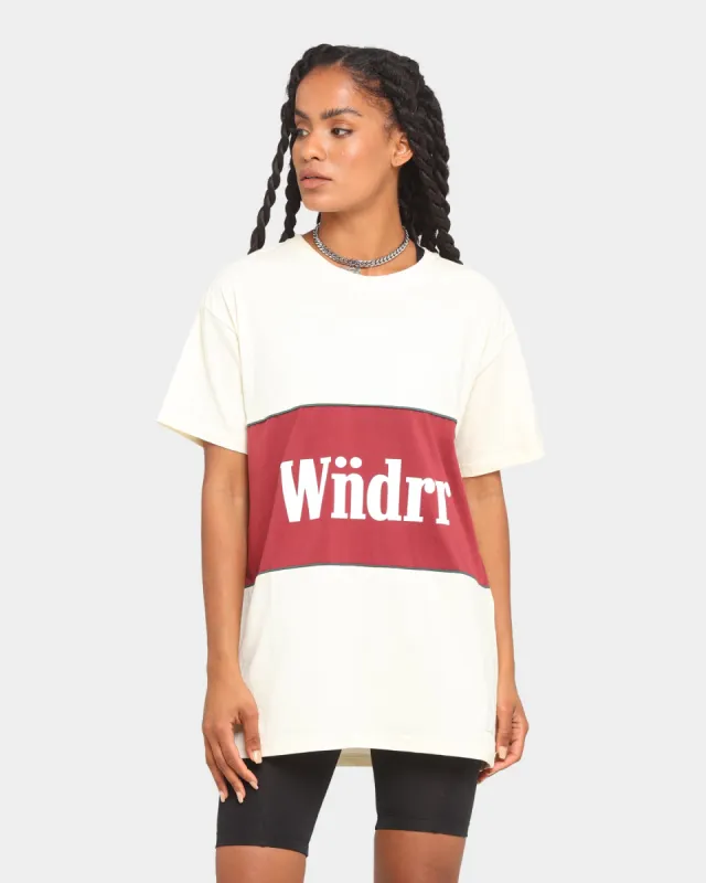 WNDRR Lynch 3 Panel Custom Fit T-Shirt Off White sold by Culture Kings