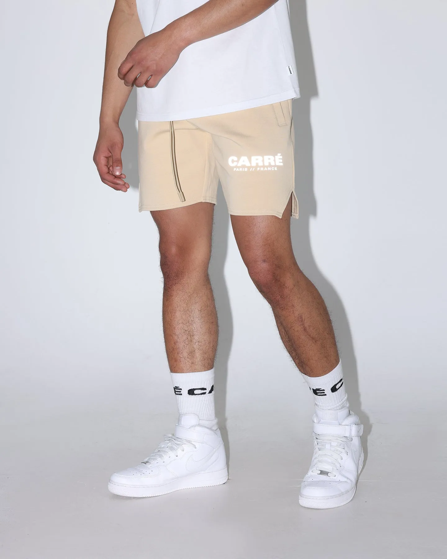 Carre Premium Motion Sweat Shorts Cappuccino/Grey sold by Culture Kings product image thumbnail 2