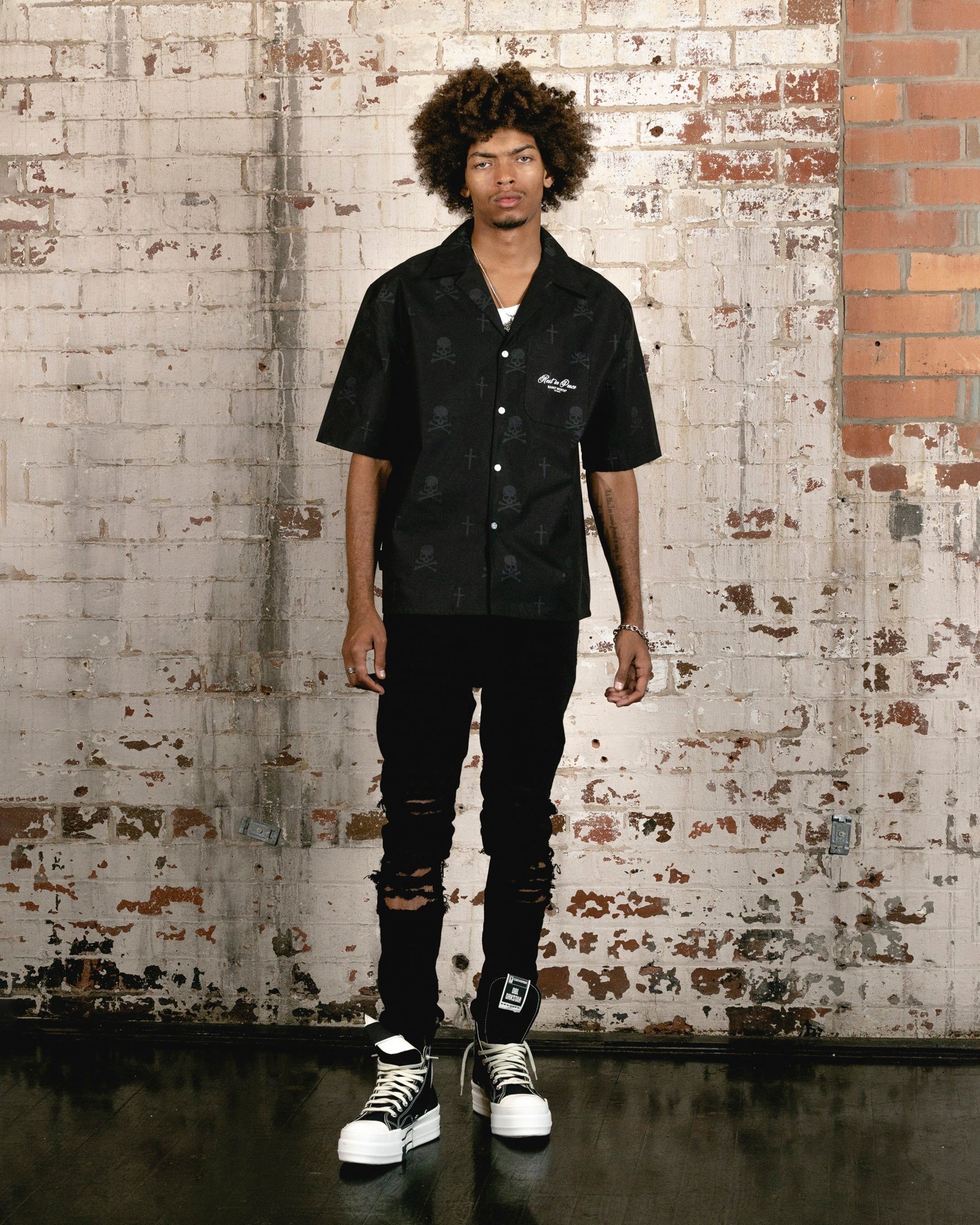 Saint Morta Rest In Pieces Short Sleeve Shirt Black sold by Culture Kings product image thumbnail 3