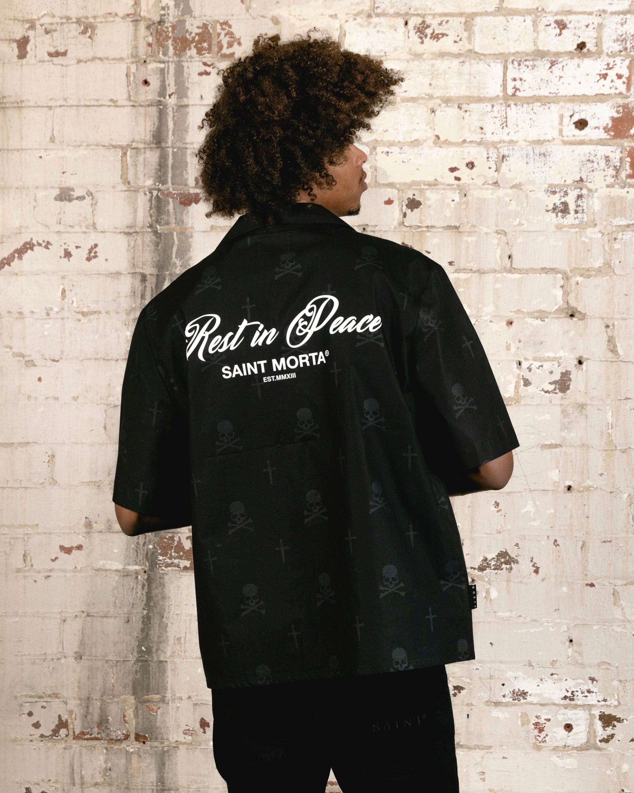 Saint Morta Rest In Pieces Short Sleeve Shirt Black sold by Culture Kings product image thumbnail 2