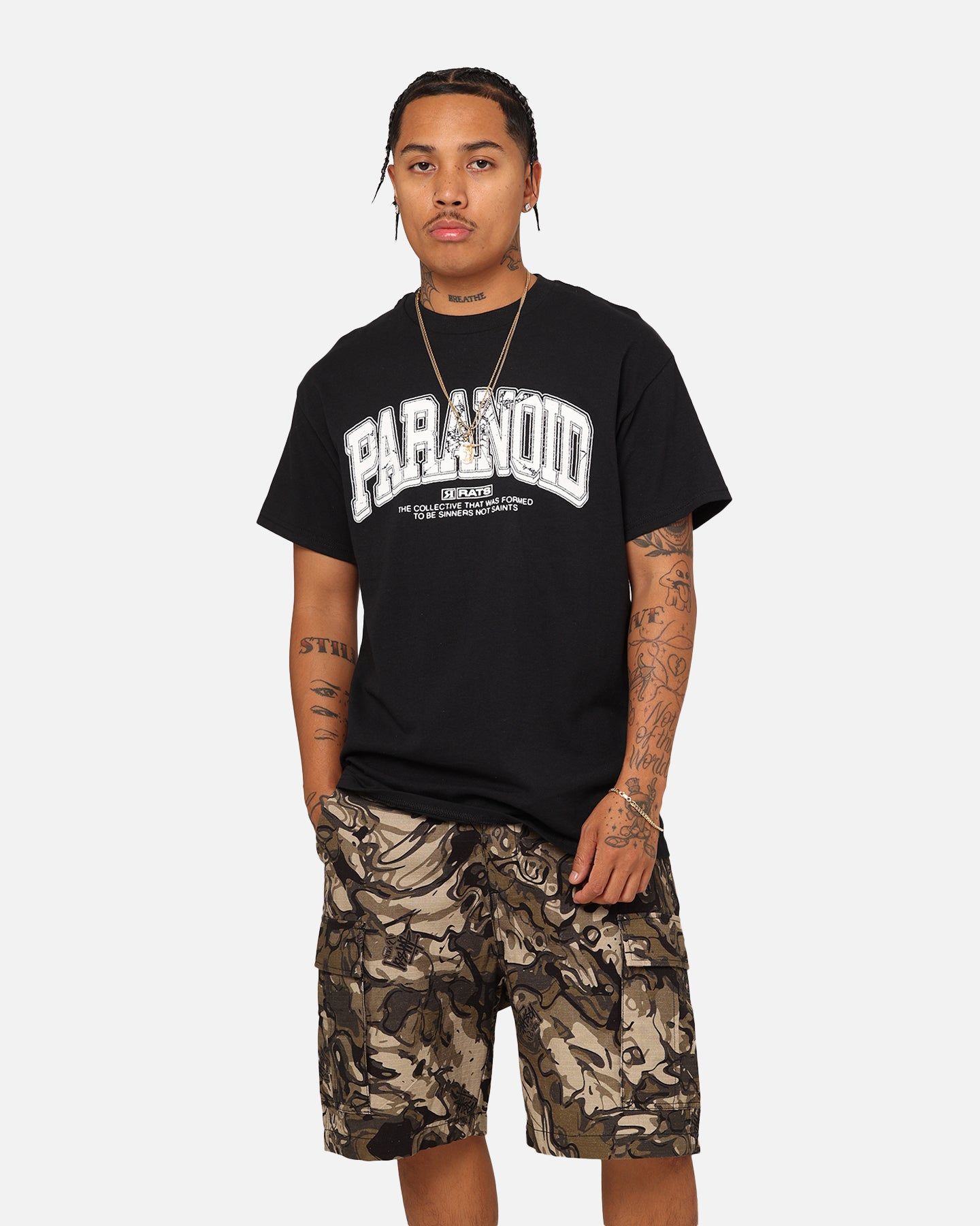 Rats Get Fat Paranoid T-Shirt Black sold by Culture Kings