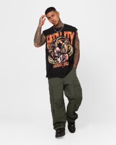 Goat Crew X Mortal Kombat Group Vintage Muscle T-Shirt Black Wash sold by Culture Kings
