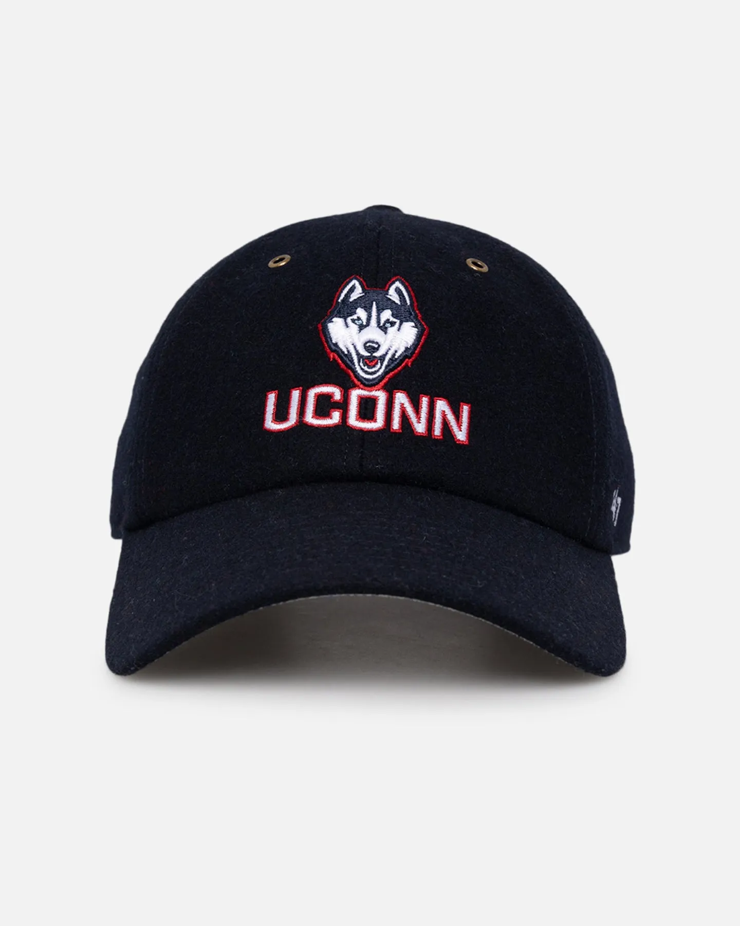47 Brand UConn Huskies Wooly Clean Up Strapback Navy sold by Culture Kings