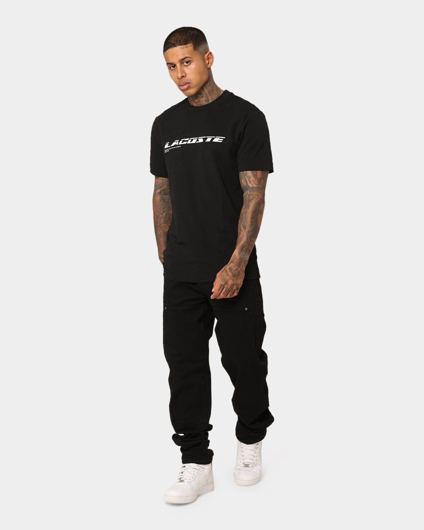 Lacoste Active Pique T-Shirt Black sold by Culture Kings product image thumbnail 2