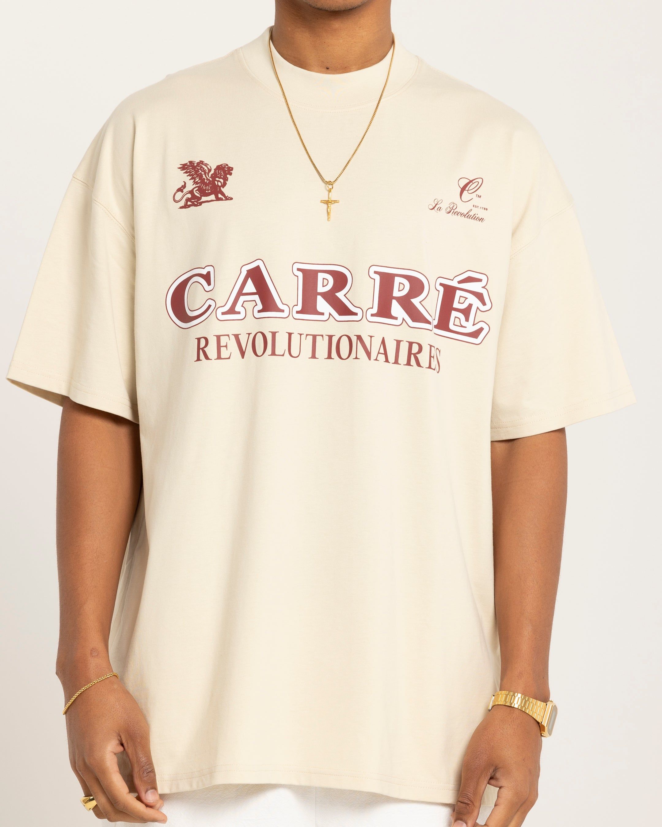 Carre Formula Oversized T-Shirt Off White sold by Culture Kings product image thumbnail 3
