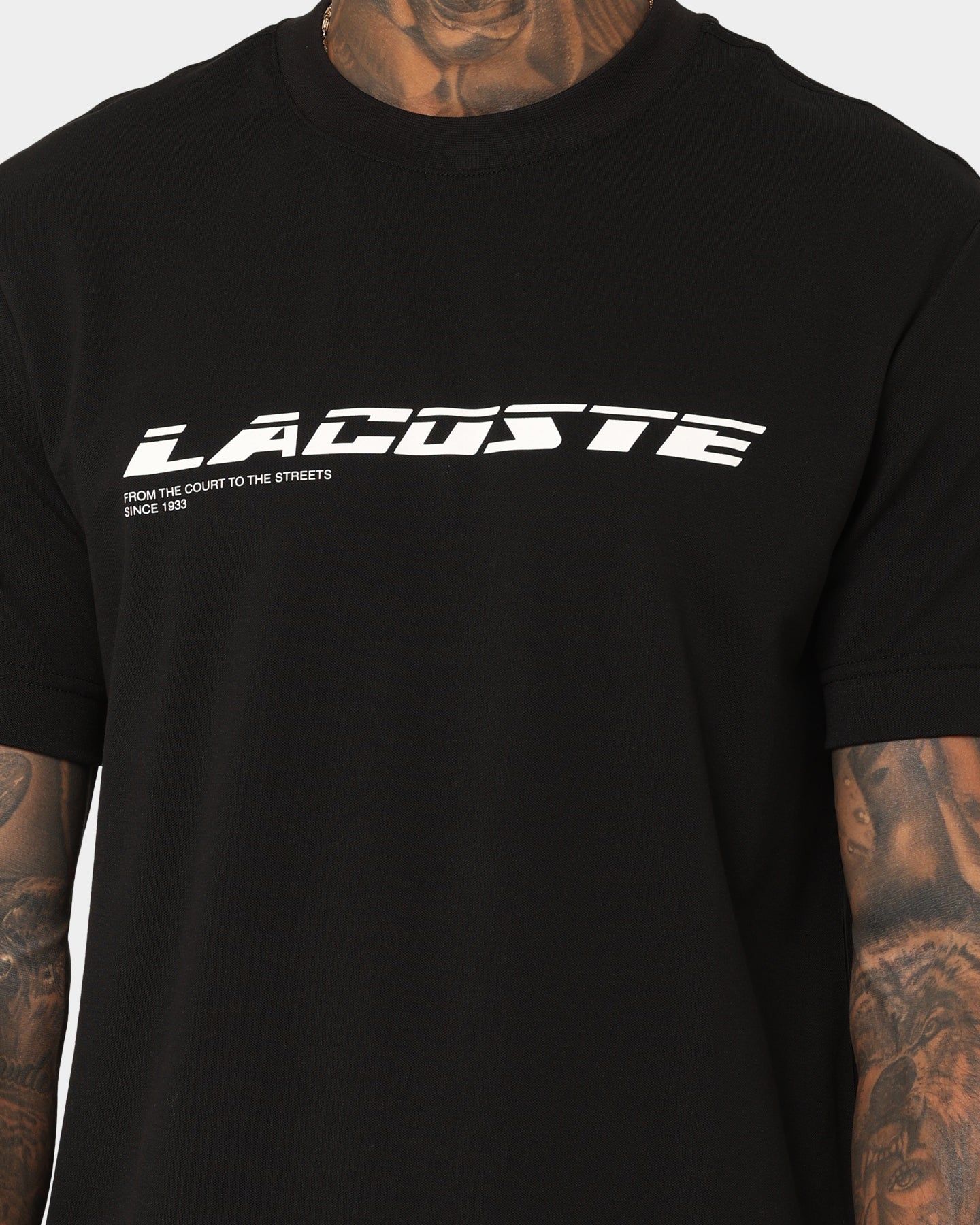 Lacoste Active Pique T-Shirt Black sold by Culture Kings product image thumbnail 3