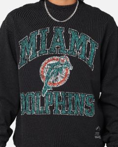 Mitchell & Ness Miami Dolphins Ivy Arch Vintage Crewneck Faded Black sold by Culture Kings
