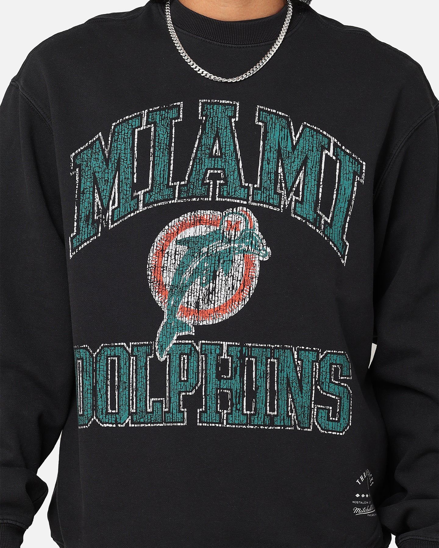 Mitchell & Ness Miami Dolphins Ivy Arch Vintage Crewneck Faded Black sold by Culture Kings product image thumbnail 3
