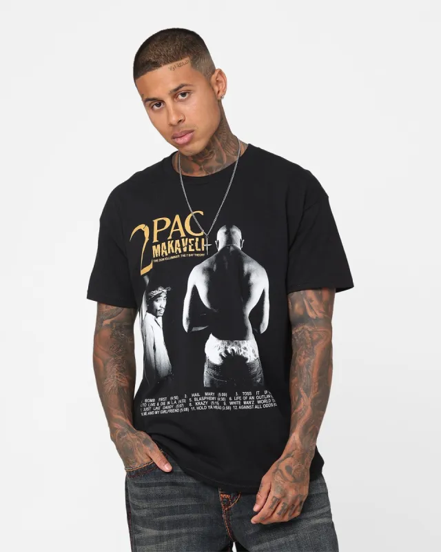Tupac Makaveli Track List T-Shirt Black sold by Culture Kings