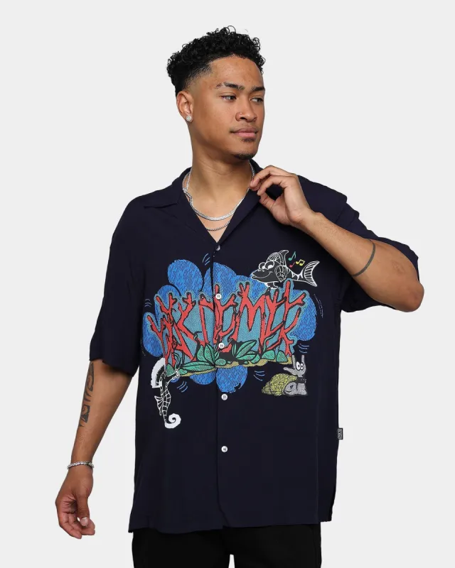 Pas De Mer Sound System Shirt Dark Blue sold by Culture Kings