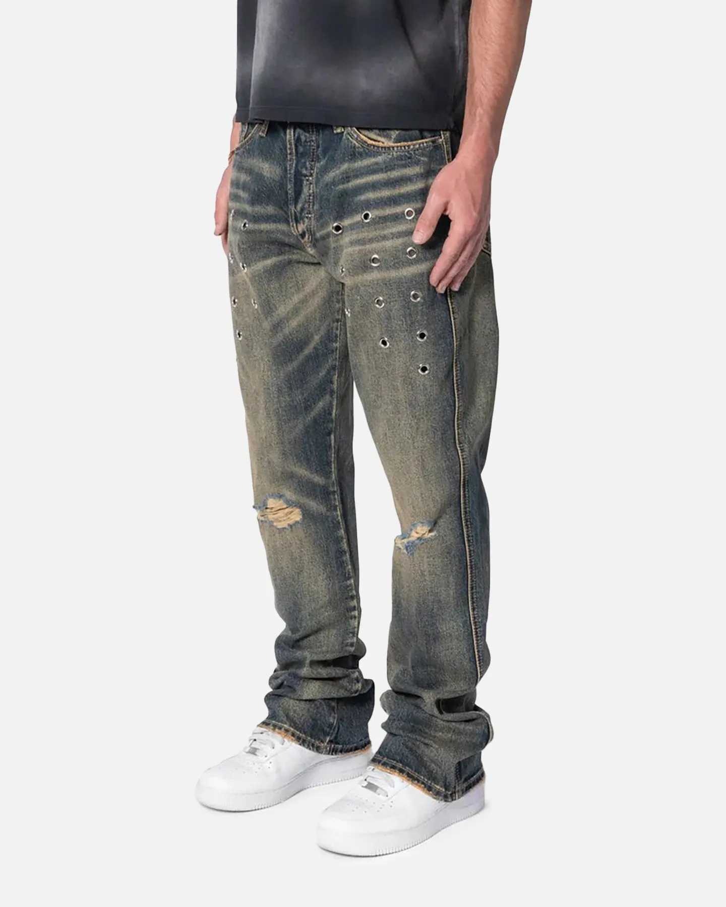 MNML B384 Flare Denim Jeans Rust sold by Culture Kings product image thumbnail 2