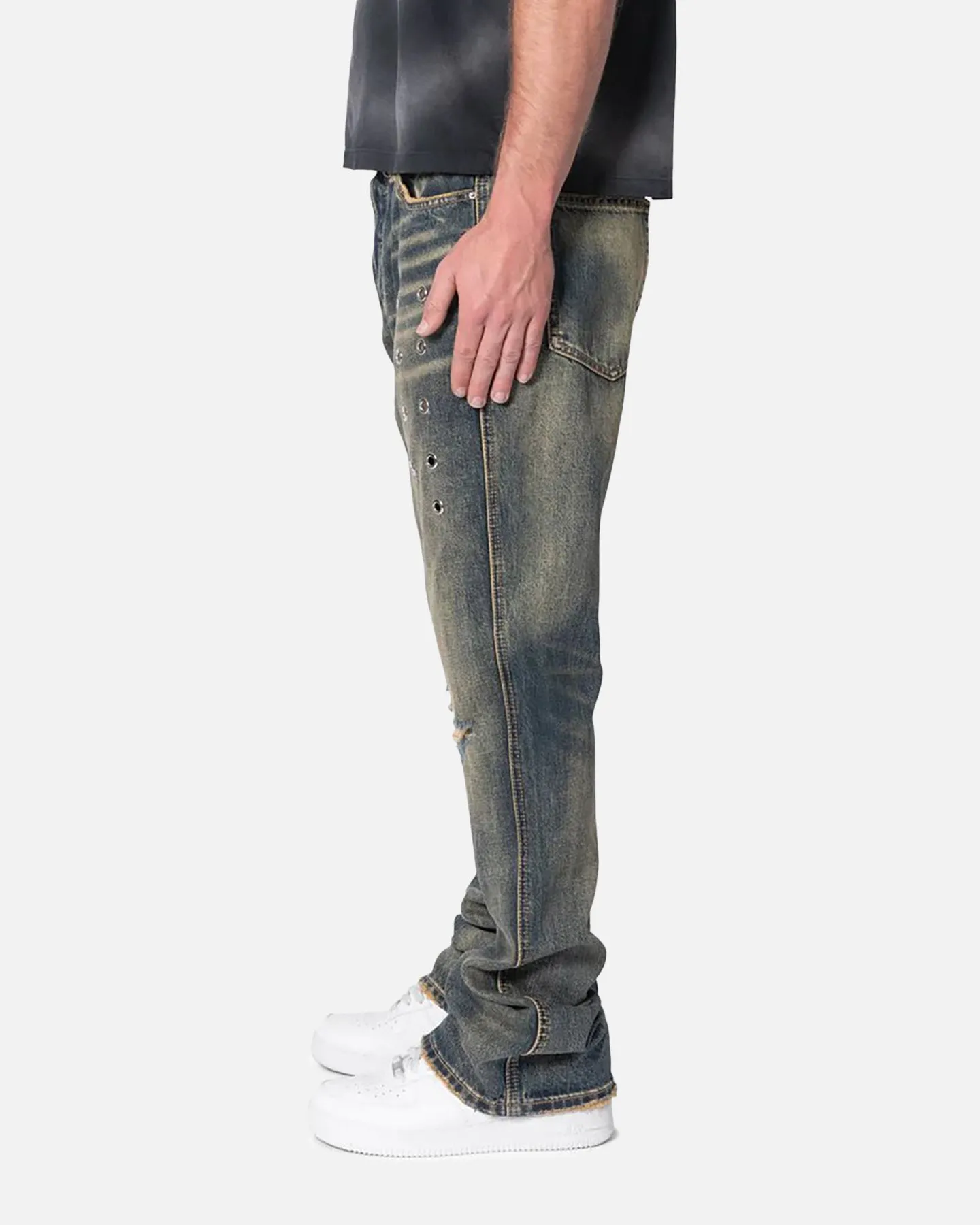 MNML B384 Flare Denim Jeans Rust sold by Culture Kings product image thumbnail 3