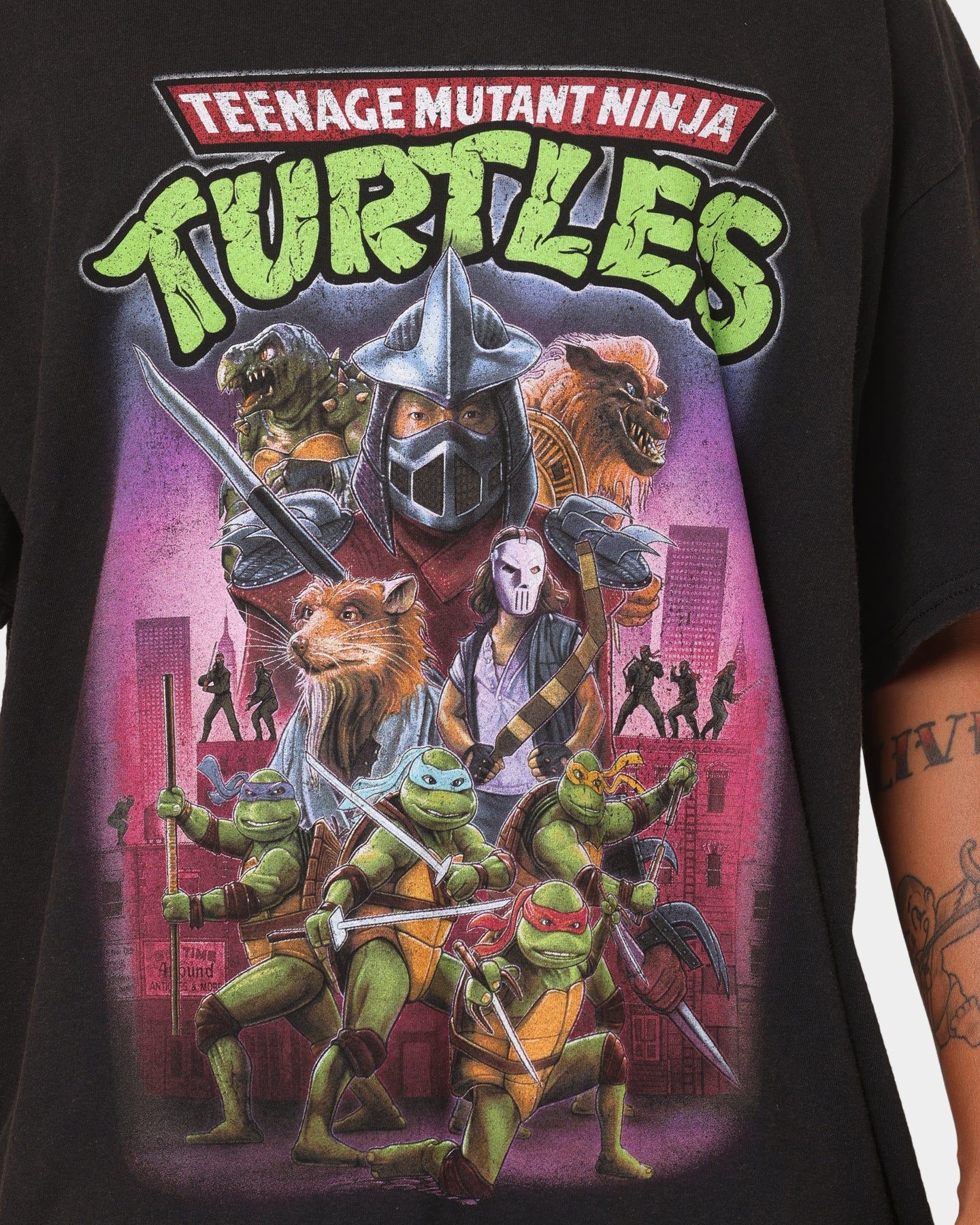 American Thrift American Thrift x Teenage Mutant Ninja Turtles Poster Vintage T-Shirt Vintage Black sold by Culture Kings product image thumbnail 3