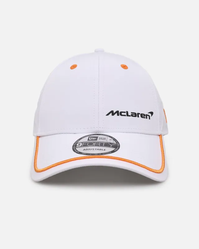 New Era McLaren 9FORTY Strapback White sold by Culture Kings