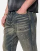 MNML B384 Flare Denim Jeans Rust sold by Culture Kings