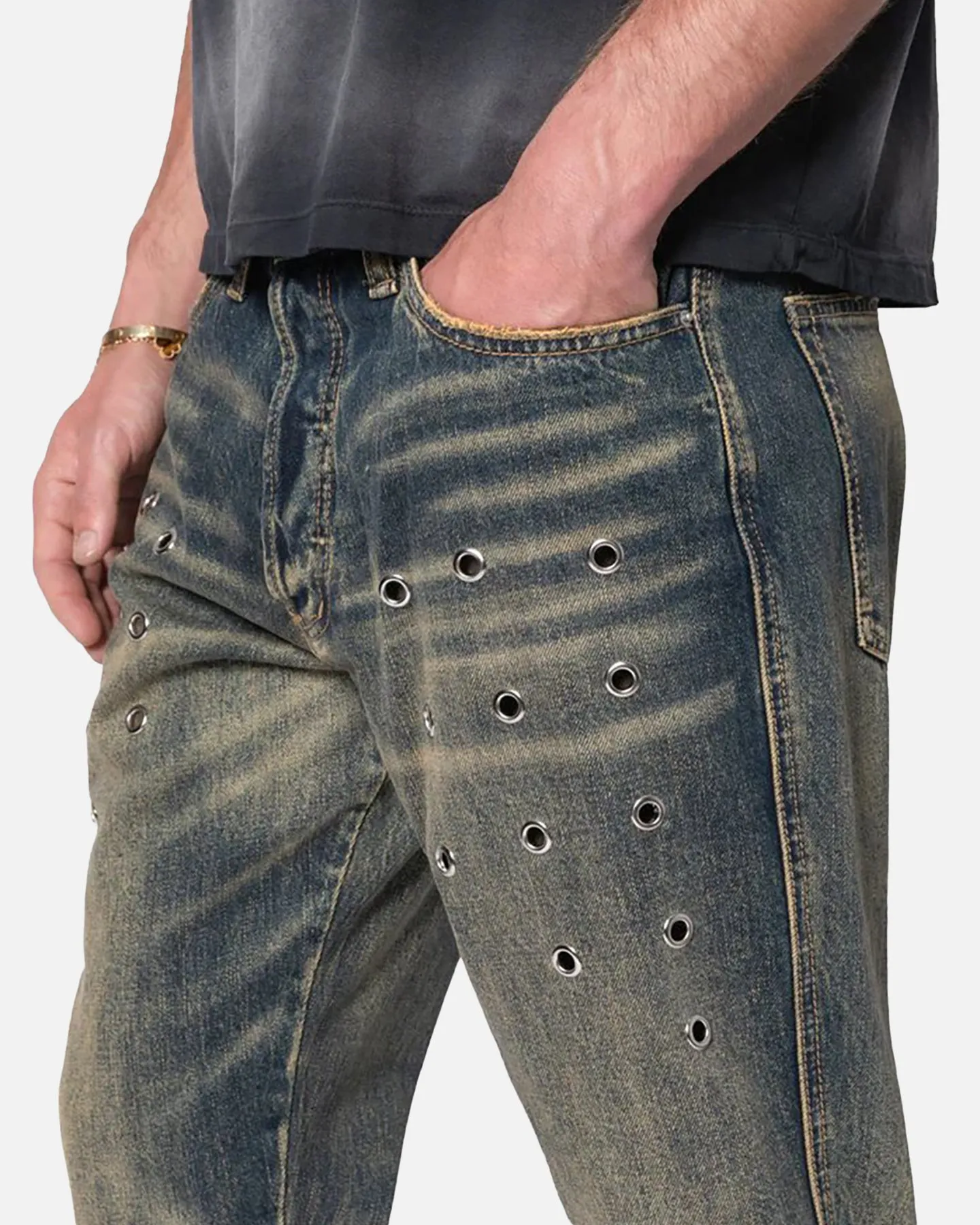 MNML B384 Flare Denim Jeans Rust sold by Culture Kings product image thumbnail 5