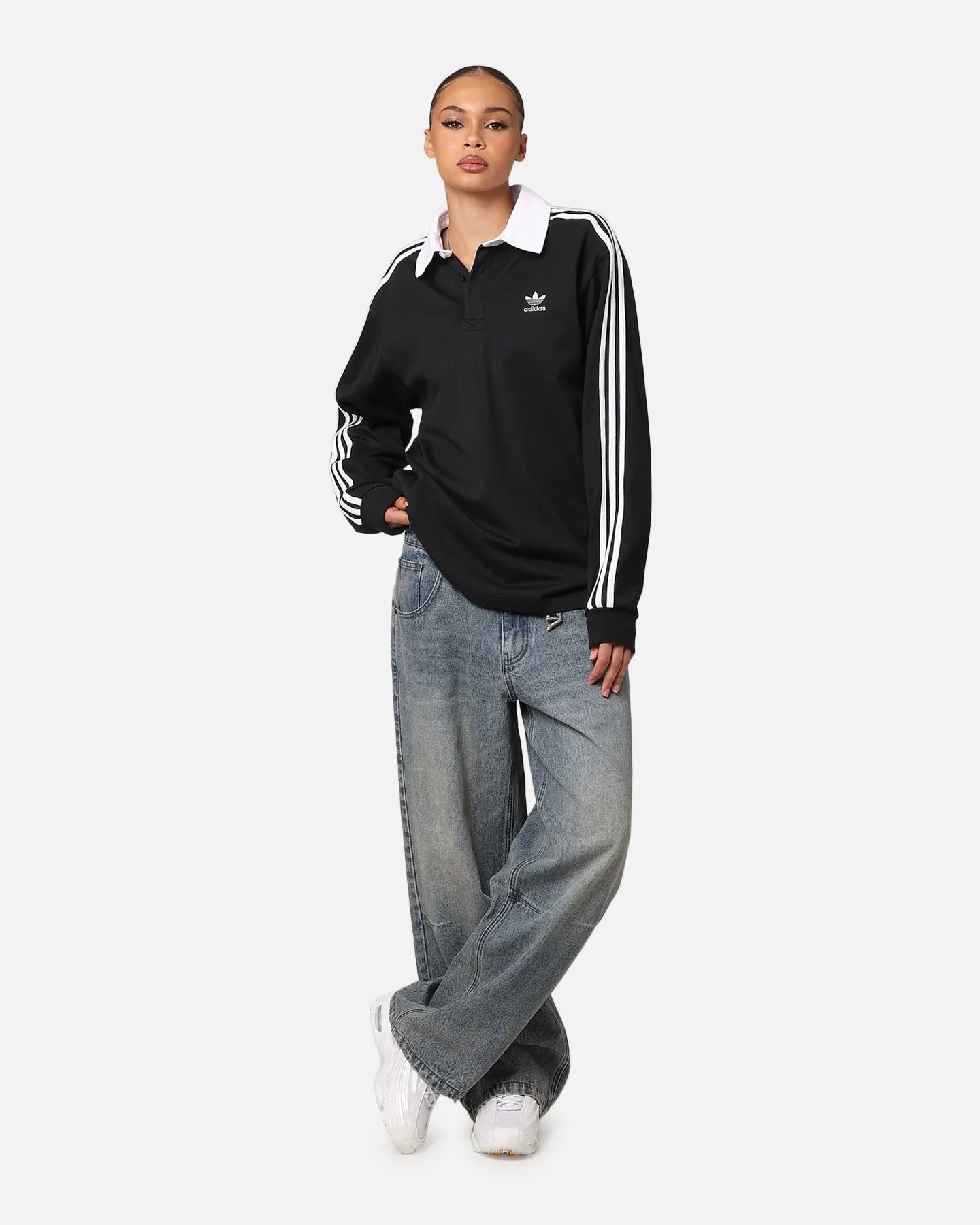 Adidas Rugby Polo Shirt Black sold by Culture Kings product image thumbnail 2