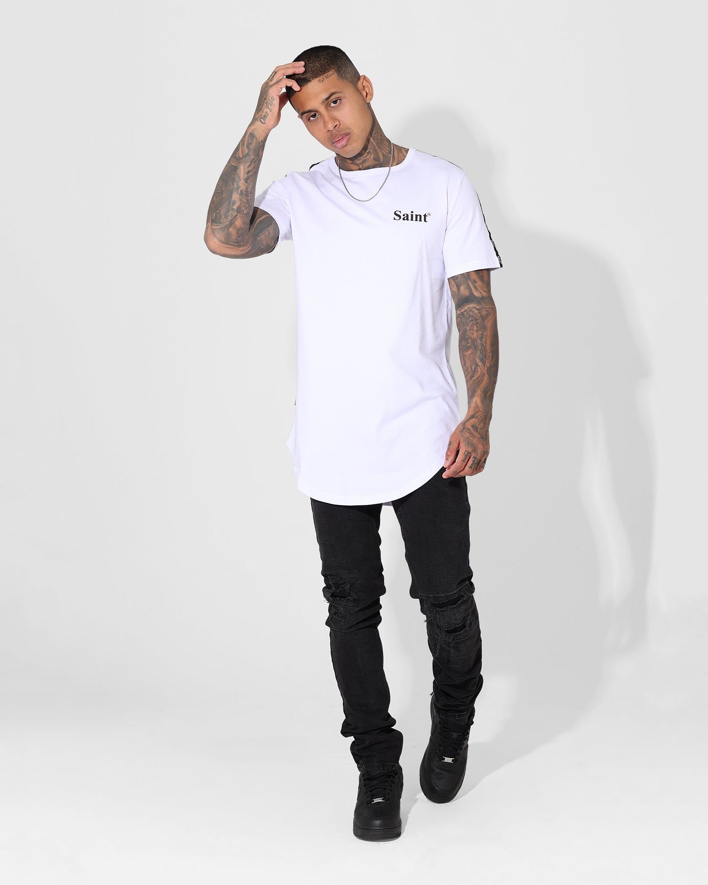 Saint Morta Numeraire Sport El Duplo T-Shirt White/Black sold by Culture Kings product image thumbnail 2