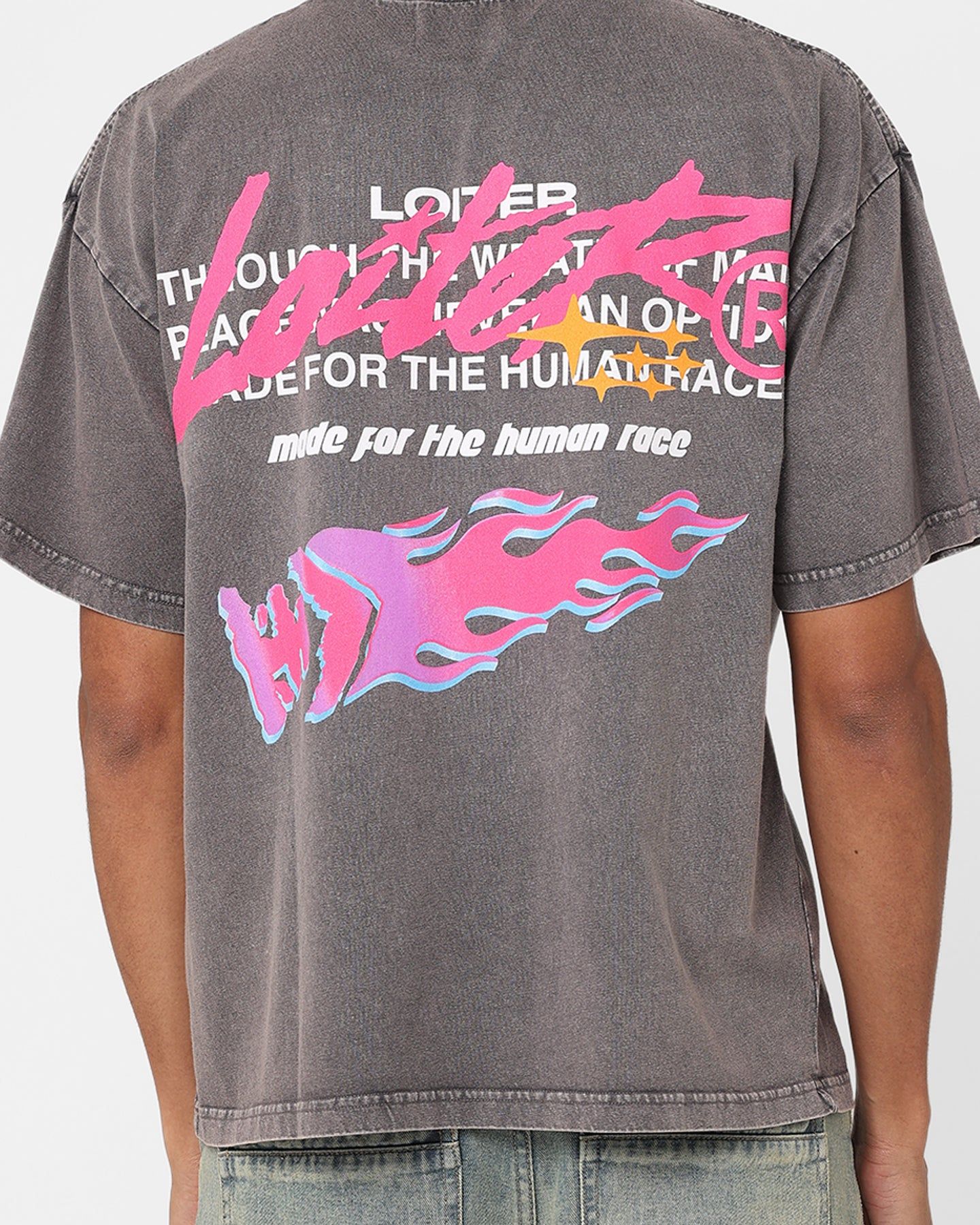 Loiter Stacked T-Shirt Charcoal sold by Culture Kings product image thumbnail 5