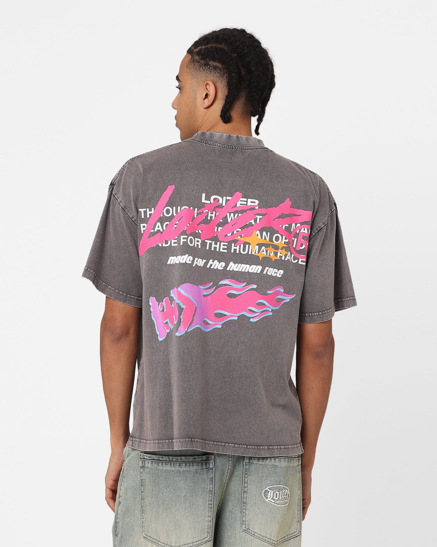 Loiter Stacked T-Shirt Charcoal sold by Culture Kings product image thumbnail 2