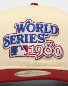 New Era Philadelphia Phillies '1980s World Series Through The Decades' 1980 World Series Golfer Snapback Chrome White/Original Team Colours sold by Culture Kings