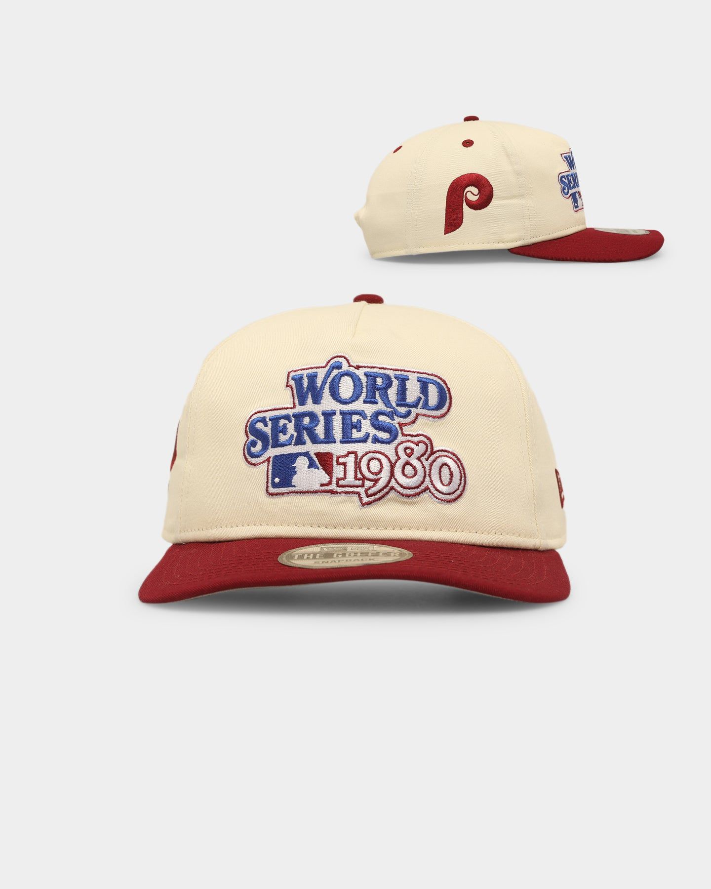 New Era Philadelphia Phillies '1980s World Series Through The Decades' 1980 World Series Golfer Snapback Chrome White/Original Team Colours sold by Culture Kings