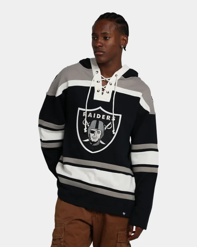 47 Brand Las Vegas Raiders Superior Lacer Hoodie Jet Black/Grey sold by Culture Kings