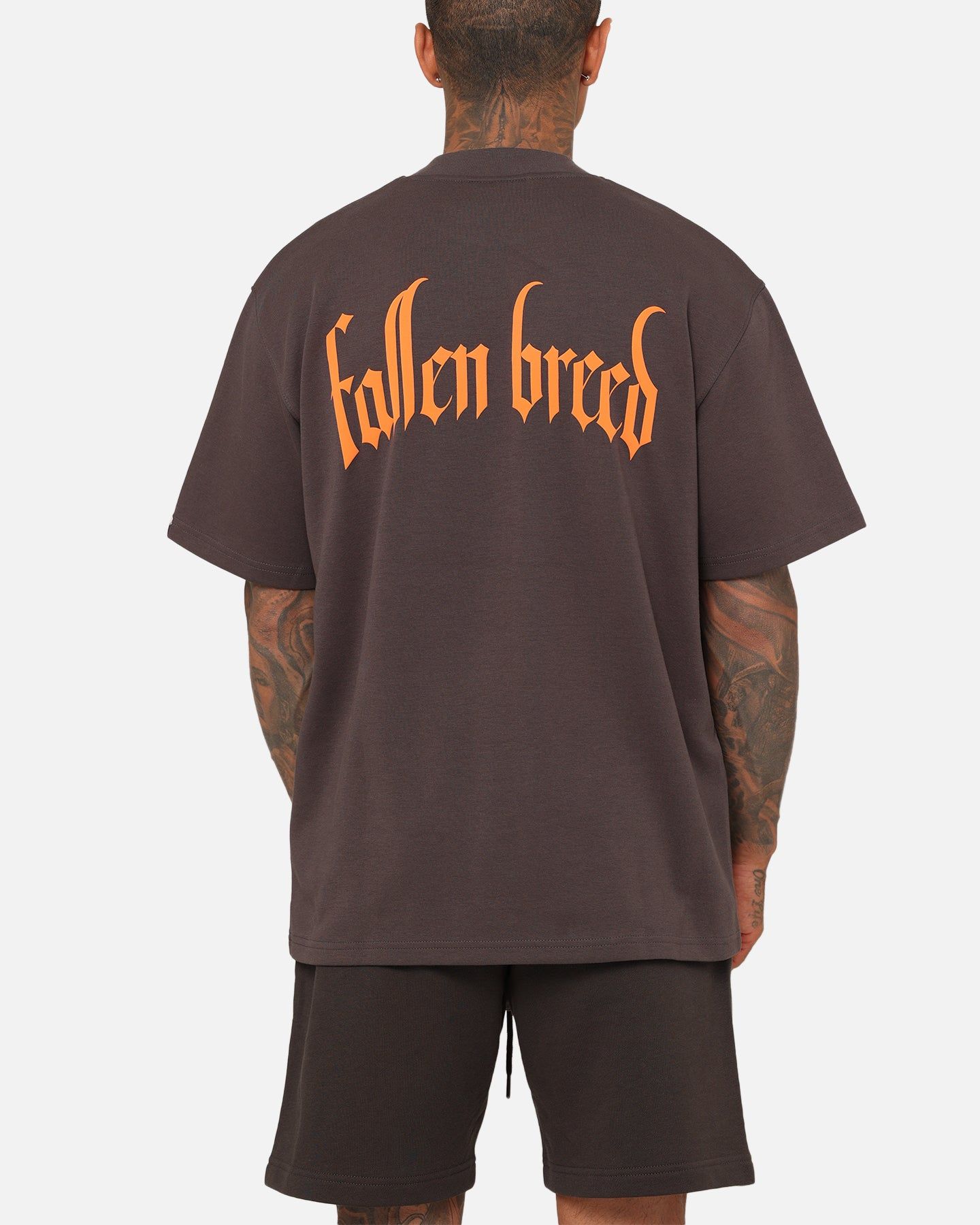 Fallen Breed Monogram T-Shirt Charcoal/Orange sold by Culture Kings product image thumbnail 5