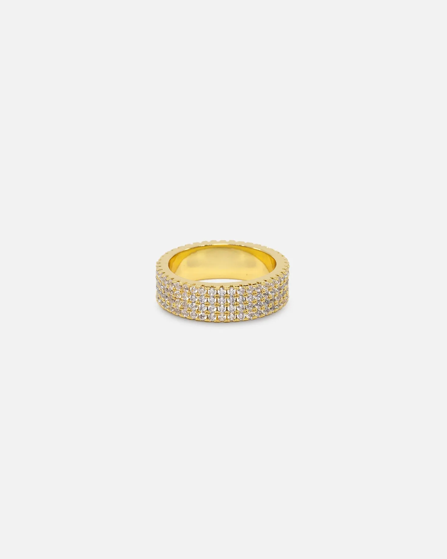 Saint Morta Round Cut Iced Band Ring Iced Gold sold by Culture Kings product image thumbnail 2