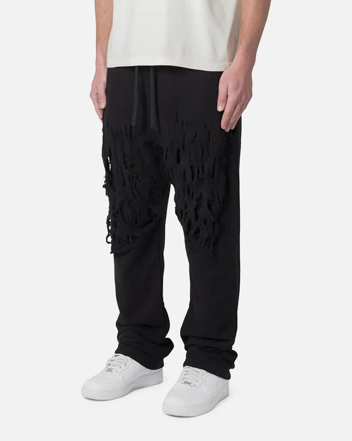MNML Shred Layered Baggy Sweatpants Black sold by Culture Kings product image thumbnail 2