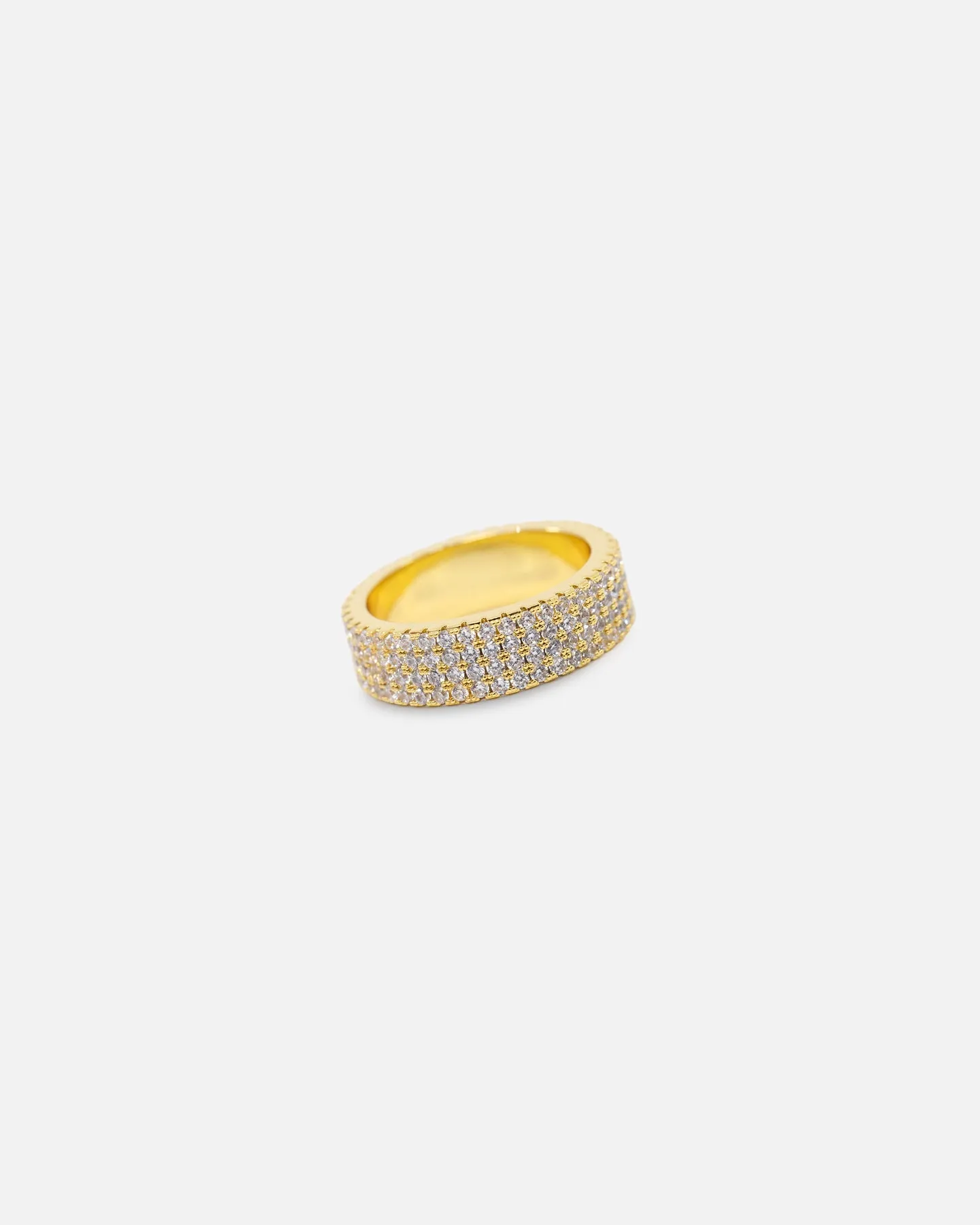 Saint Morta Round Cut Iced Band Ring Iced Gold sold by Culture Kings product image thumbnail 4
