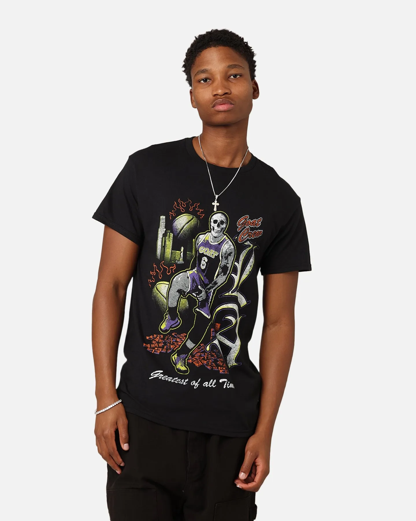 Goat Crew Big LA Baller T-Shirt Black sold by Culture Kings