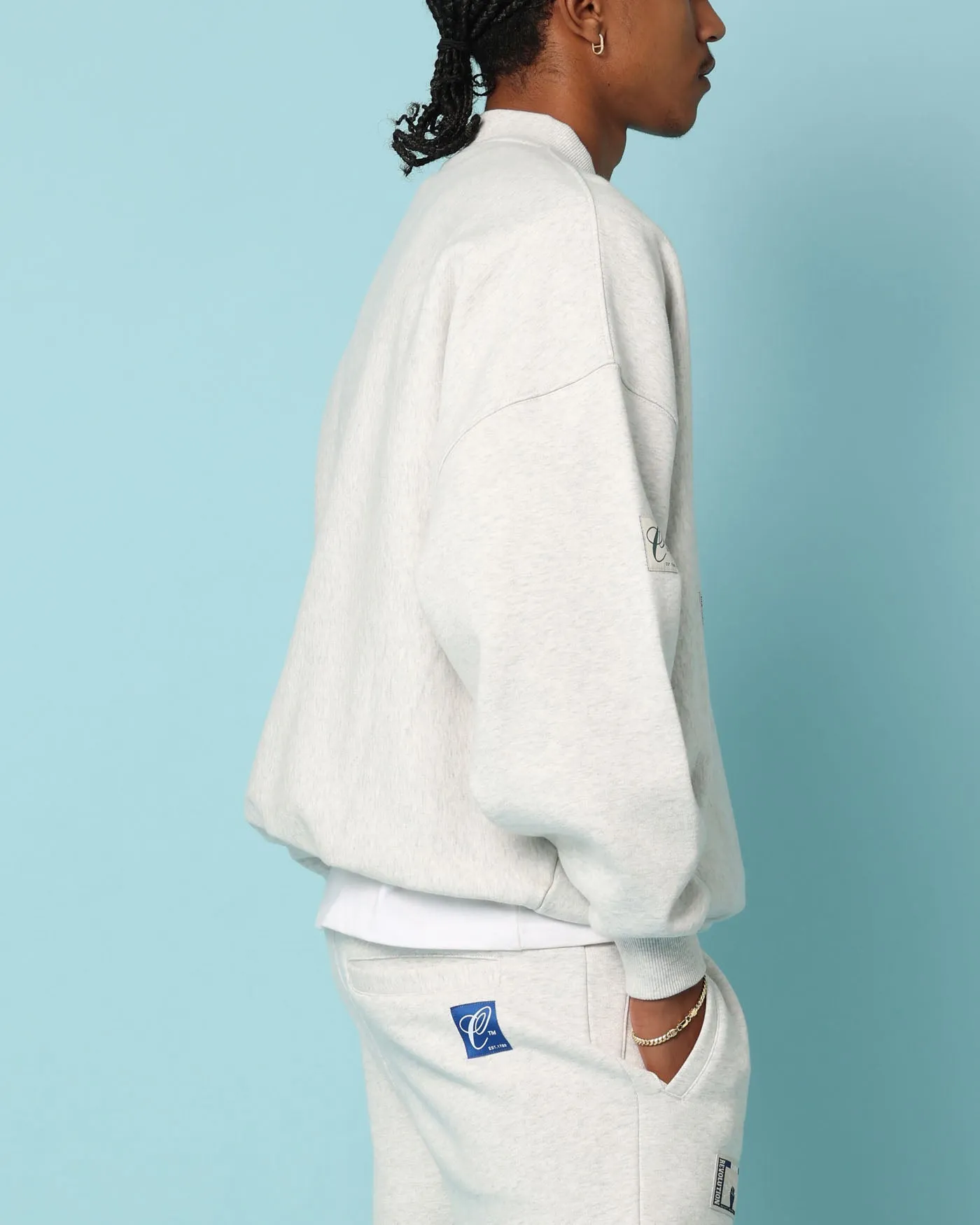 Carré Patchwork Oversized Crewneck Grey Marle sold by Culture Kings product image thumbnail 4